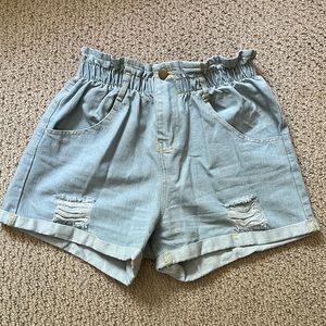 Denim shorts
